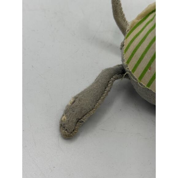 1971 Annalee Mouse Doll 6” Green Stripe Pajamas Shower Cap Felt VTG Sleepy Look - Picture 5 of 6